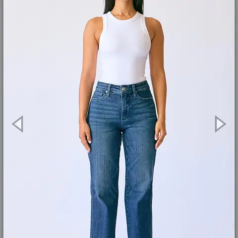 Katie Judy Blue MIDRISE Tummy Control Jean