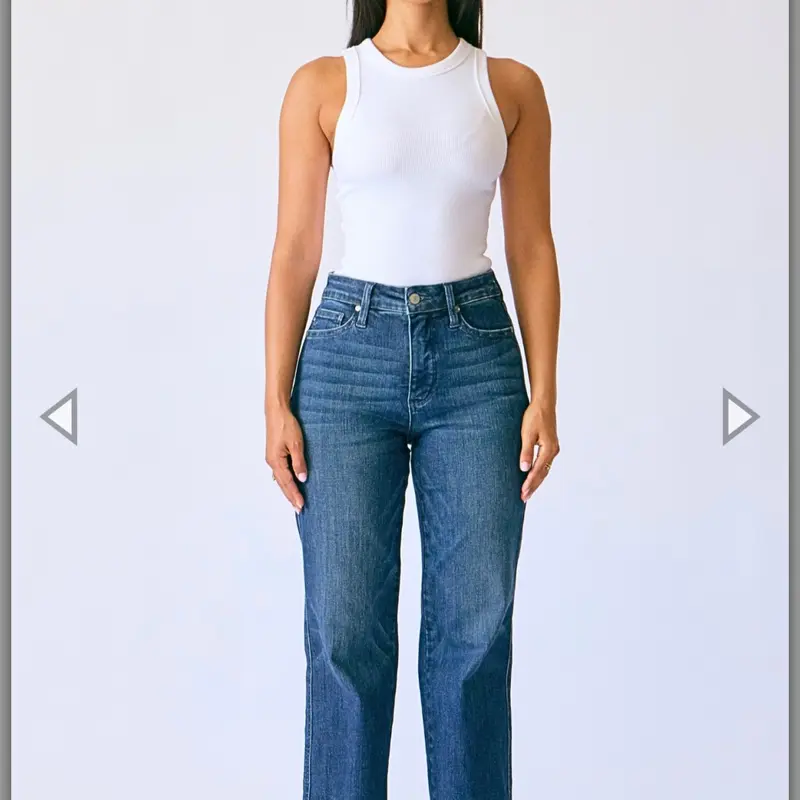Katie Judy Blue MIDRISE Tummy Control Jean