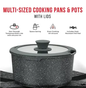 Bakken Swiss Non-Stick Granite Cookware Set