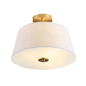 JONATHAN Y Isabella Modern Midcentury Iron LED Semi Flush Mount; for Living Room, Bedroom, Kitchen, Office
