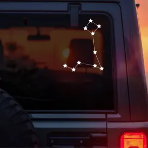 Scorpio Constellation Vinyl Car Decal, Scorpio Zodiac Star Sign Sticker, Minimal Celestial Astrology Design for Cars, Laptops & Windows, Water Sign Gift