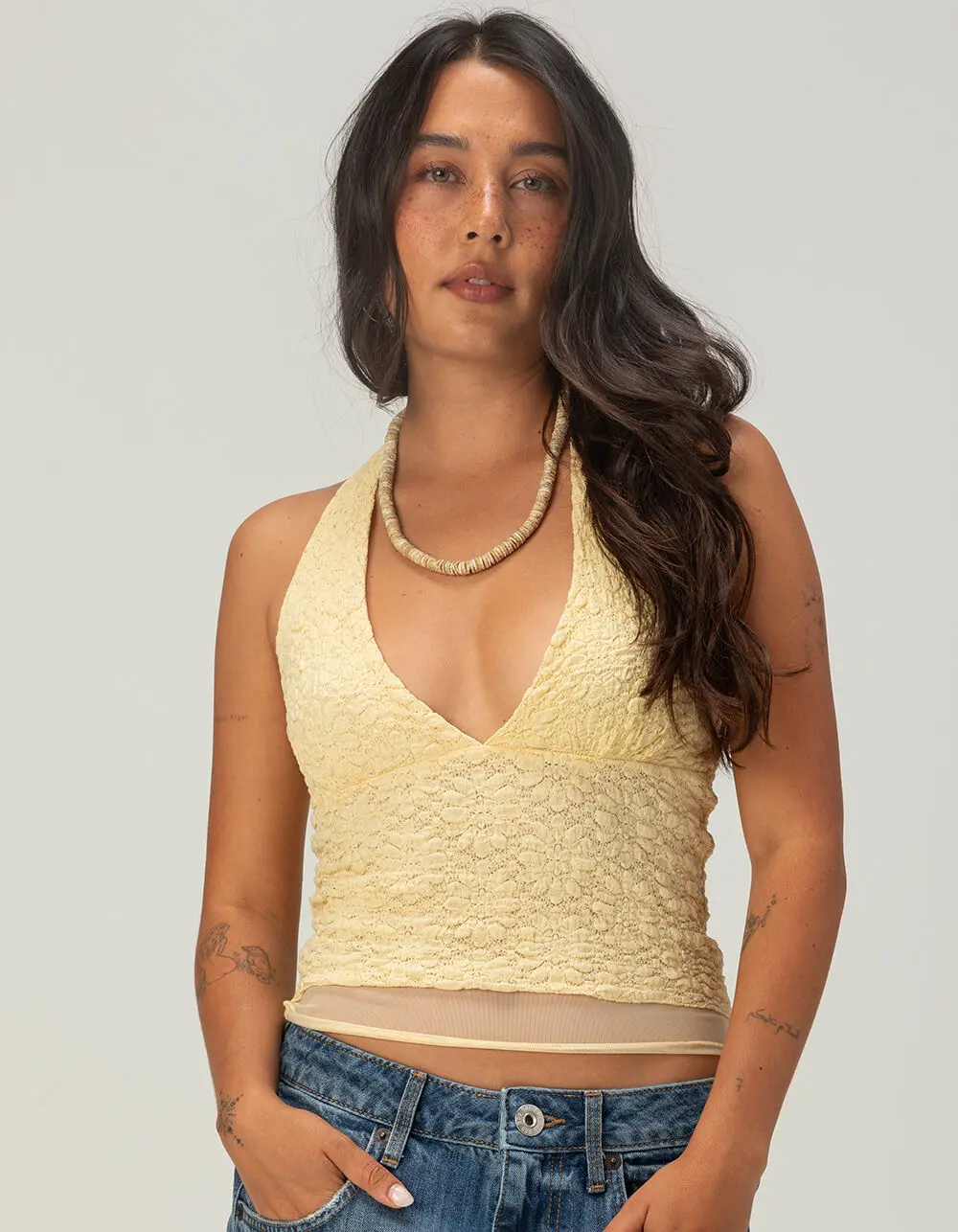 NECTAR CLOTHING Womens Knit Halter Top