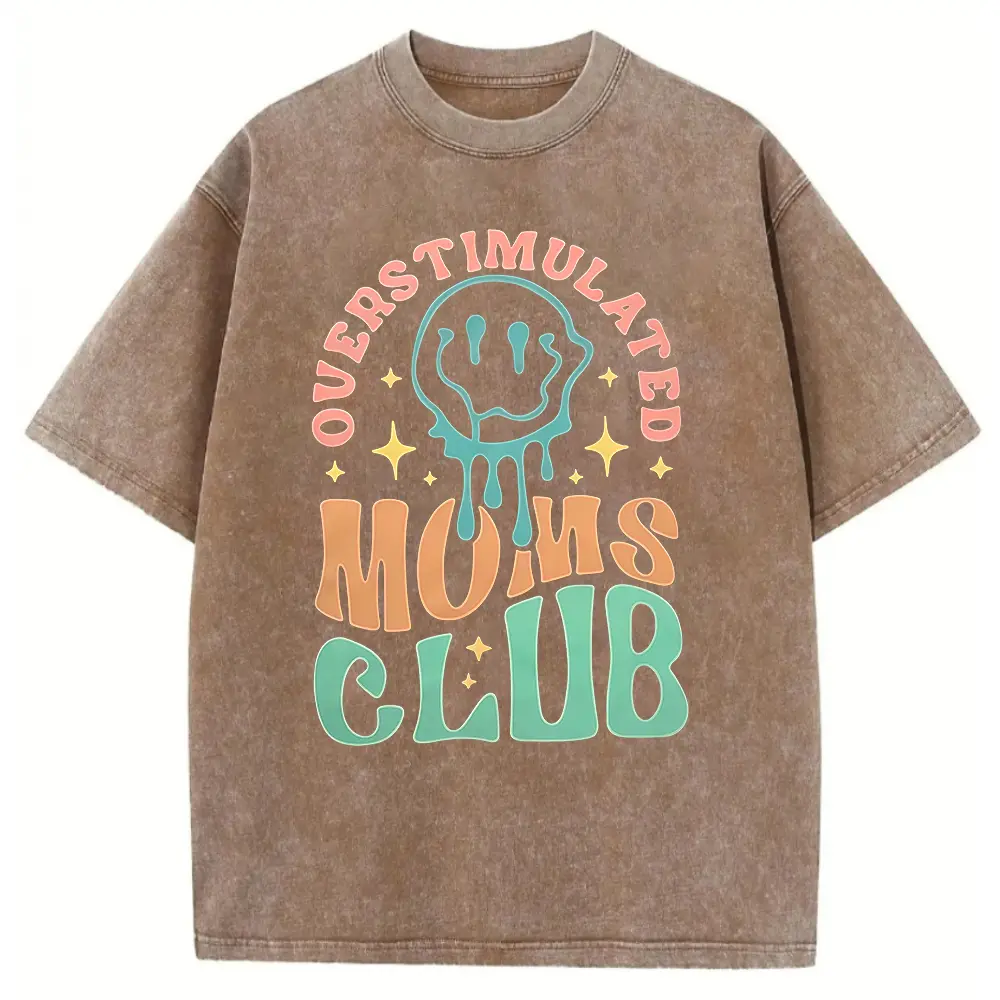 Washed T-shirt-Coffee