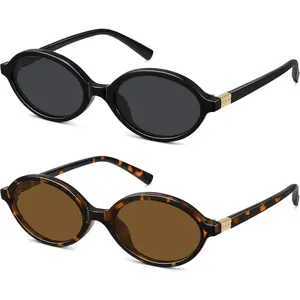 FOZONO Retro Oval Sunglasses for Women | Trendy Fashion Sunnies UV400 Protection