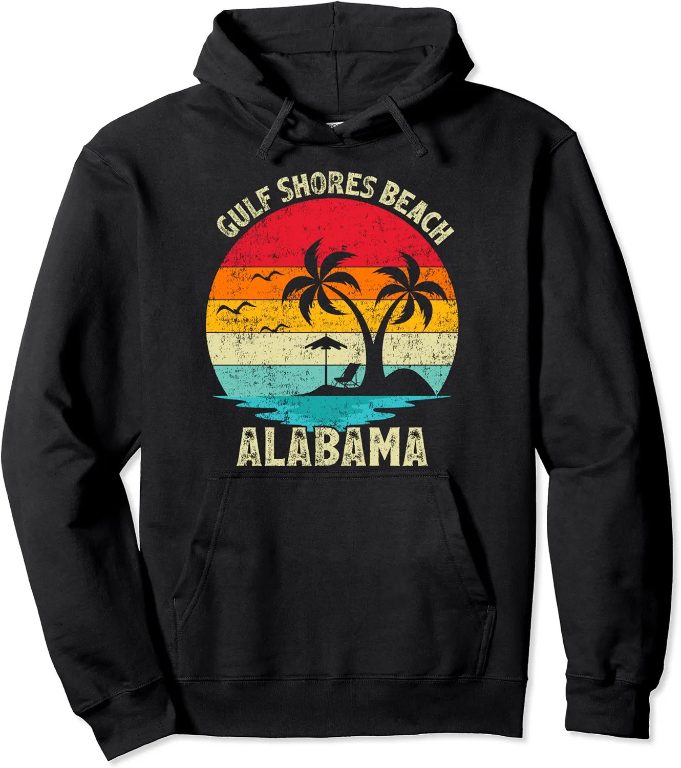 Family Vacation Vintage Retro Alabama Gulf Shores Beach Pullover Hoodie - Ronalmejia Shop 63B0971B1HRZ