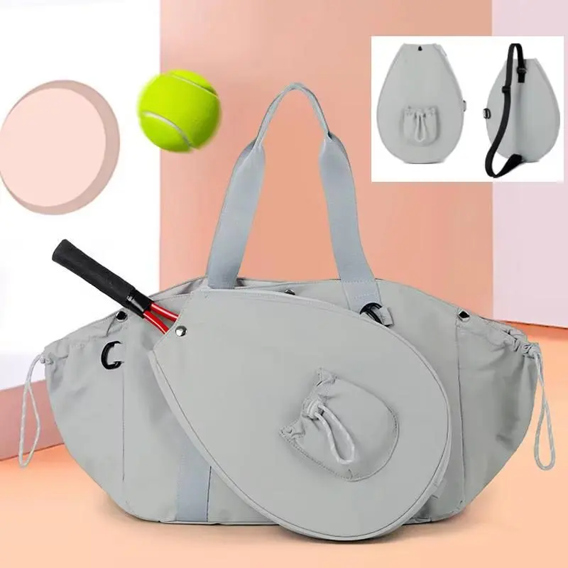 Sporty Women's Portable Detachable Multi-Sport Tote Bag with Shoulder Straps - Tennis/Badminton Paddle Storage, Outdoor Training Use, Valentine's Day Gift, Sporty Women's Tote Bags