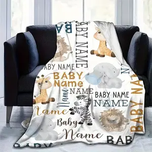 Soft Funny Throw Blanket Creative Personalized Zoo Print Flannel Blanket | 100% Polyester, Allergy-resistant, Tear-resistant, Suitable for All Seasons, Machine Washable, Digital Print,  Multi-purpose for Outdoor, Beach, Car, Living Room, Pets, Office