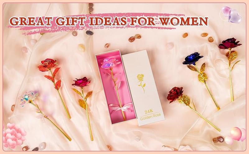 Valentines Day Gifts for Her - Galaxy Rose Preserved Forever Roses with Eternal Quality for Women, Mom, Sister, Friend, and Grandma
