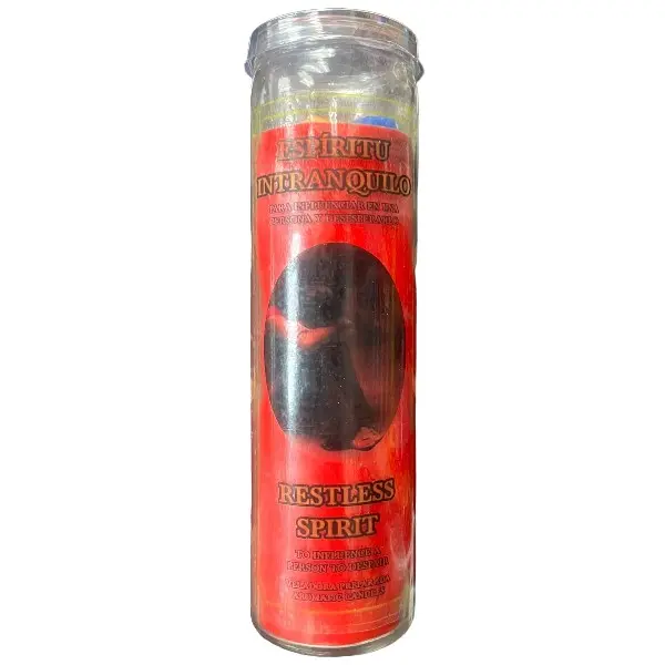 Candle Perfume - Veladora Preprada - Espiritu Intranquilo Decor Ornaments Decoration