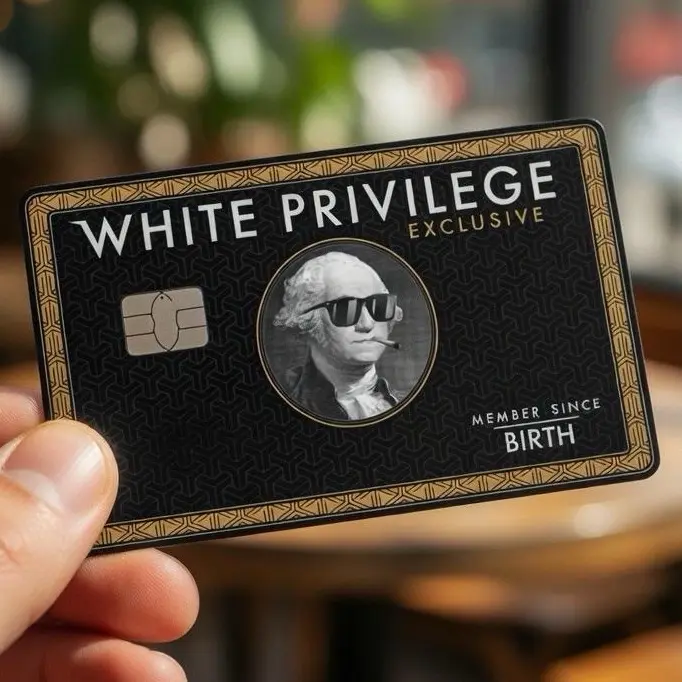 White Privilege Debit Card Skin Sticker 2 Pack Funny Vinyl Cover