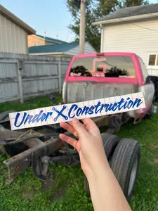 Under Construction Decal Under Construction Decal