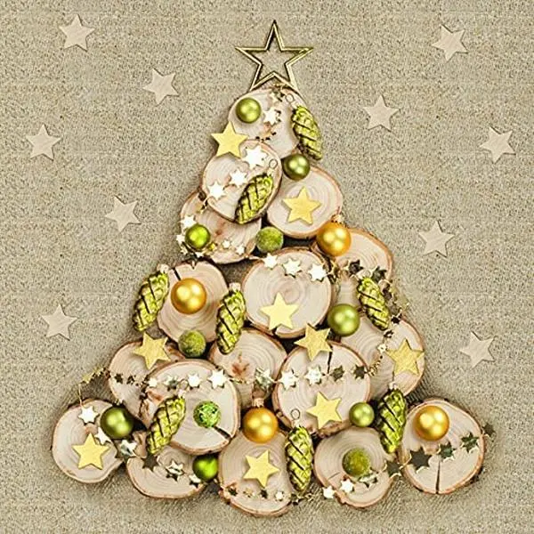 Christmas Napkins Tree Decorative Xmas Paper Decoupage Napkin #2063