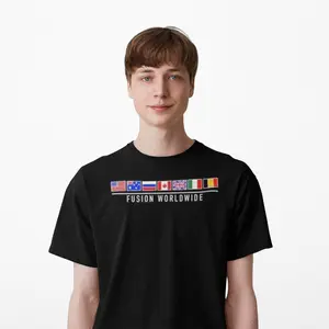 Black "Worldwide" T Shirt