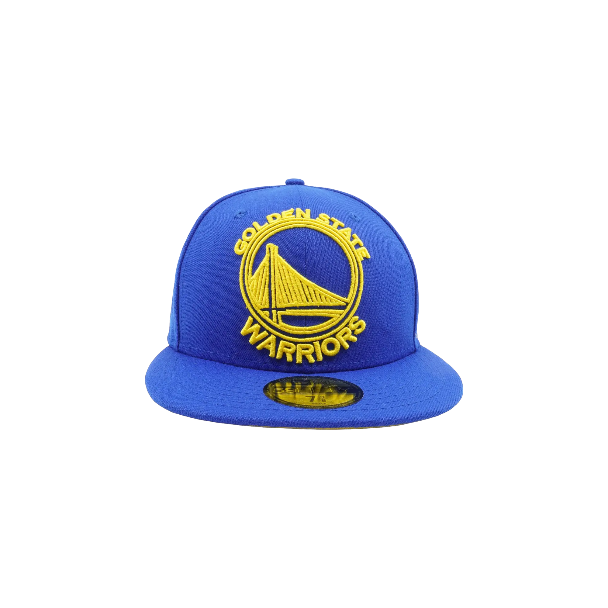 59FIFTY Golden State Warriors Frame Front Fitted Hat "Royal Blue" NE689