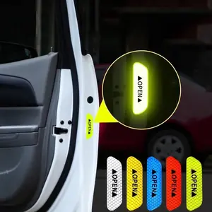 1/4PCS Car Door Reflective Sticker Safety Opening Warning Reflective Tape Car Accessories Interior Exterior Reflector 2026 For your cars