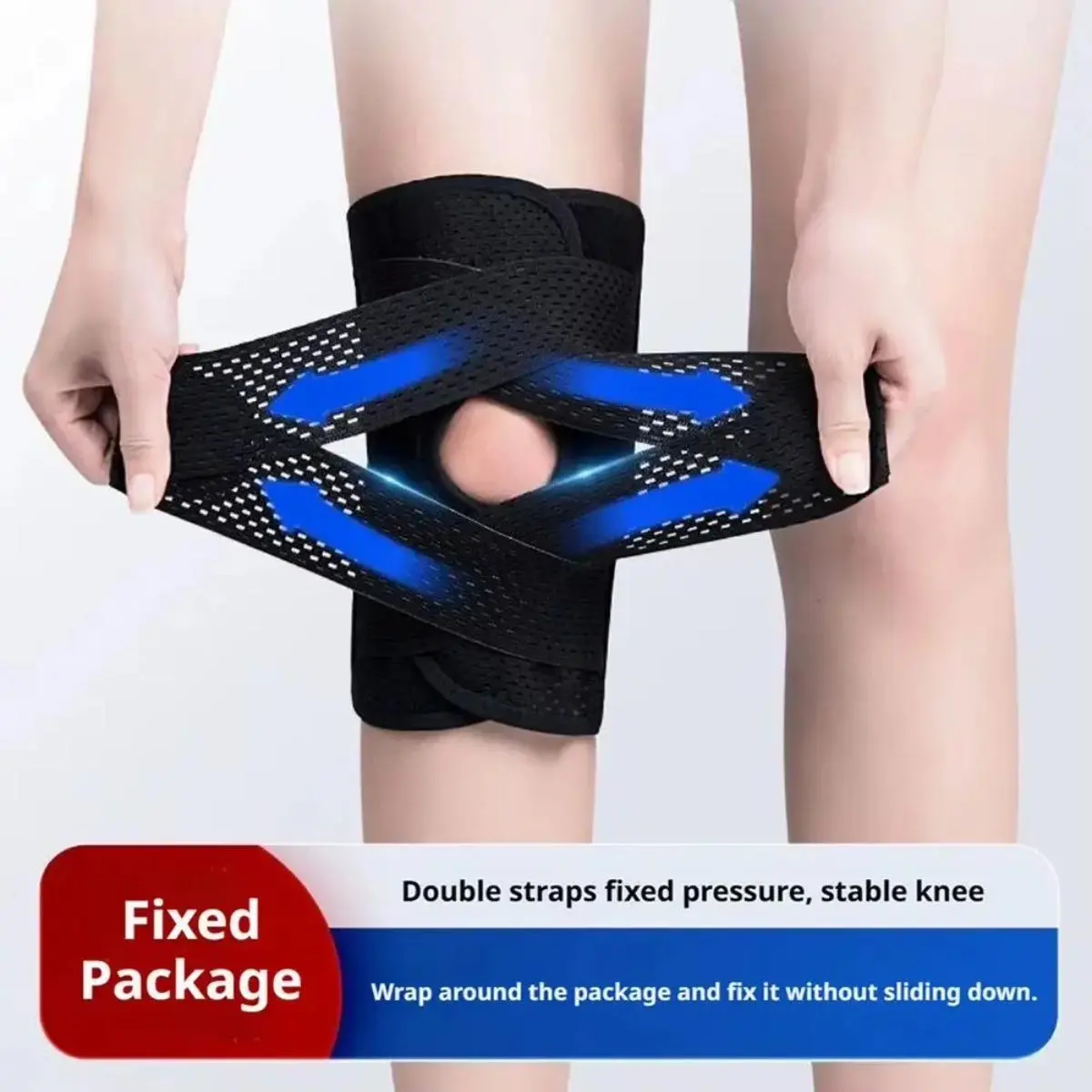 Plus Size Compression Support Braces, Adjustable Stable Side Wrap for Pain & Arthritis, Light Activity Wear for Men and Women, Flex Wrap Knee, Knee Braces For Knee Pain Arthritis