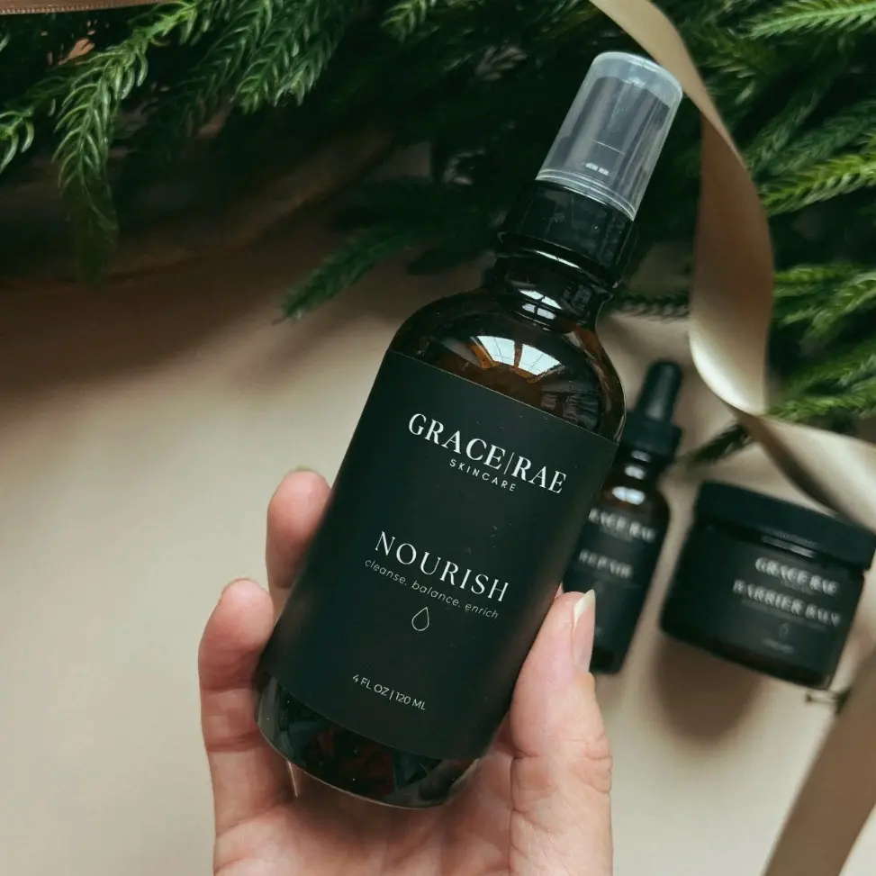Daily Nourishing Cleansing Oil with Apricot, Carrot, Hemp, and Sweet Almond Oils by Grace Rae Skincare - Blend