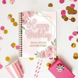 Happy Birthday Gift Card Book, 1 Count Birthday Gift Book, Birthday Gift Card Booklet Present, Birthday Gift for Mom, Birthday Gifts for Women