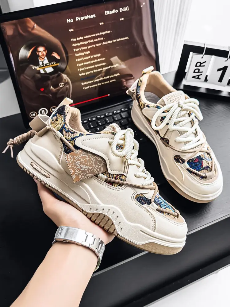 Off-white colorblock chunky dad sneakers