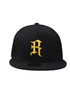 Unisex R Letter Embroidery Hip-Hop Cap, Fashionable Sports Baseball Cap, Adjustable Snapback Casual Hat, Suitable for All Seasons, Travel, Beach, Party, Embroidered Snapback Adjustable
