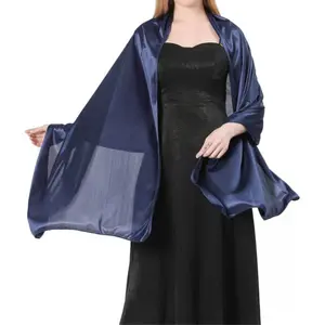 Women's Satin Silk Shawl Wrap Elegant Sheer Soft Lightweight Scarf for Wedding Evening Party Formal Accessory summerwins,summerwins