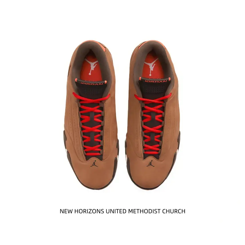 Low-top basketball sneakers wrapped in premium brown suede, matched with striking bright red laces. Smooth silhouette and cushioned midsole, ideal for basketball training and casual street daily outfits.