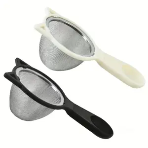 Fine Mesh Stainless Steel Strainer, Multi-Purpose Kitchen Sieve Filter, Ideal for Coffee Tea Flour Baking Cooking Prep Tools