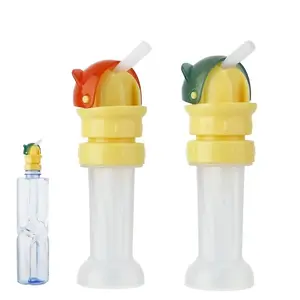 1PCS Kids Water Bottle Straw Conversion Lid Universal Fit Juice Cup Leakproof Flip Top Food Grade Safe Shatterproof For Toddlers Kids Portable Drinking Accessory