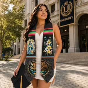 Mexico Graduation Stole 2026 – Mexican Graduation Sash, Class of 2026 V Shape National Country Sash
