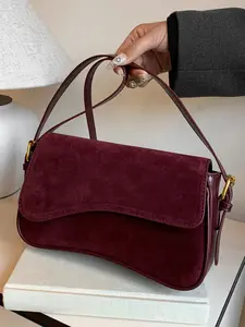 Advanced texture, fashionable, simple and trendy shoulder bag, Hand Shoulder Bag, retro exquisite solid color, atmospheric and versatile underarm bag, with flip design, lightweight and easy to carry, suitable for dating, parties, and making friends