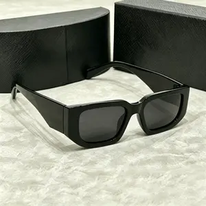 【{with Letters}】Fashion Retro Square Sunglasses for Men Women Classic Trendy Square Frame Shades UV400 Protection Sun Glasses Super Popular for All