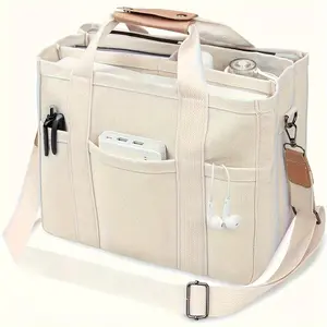 Large Capacity Multi-Pocket Shoulder Bag, Durable Handbag with Compartments, Versatile Handbag with Durable Handles, Home Organizer