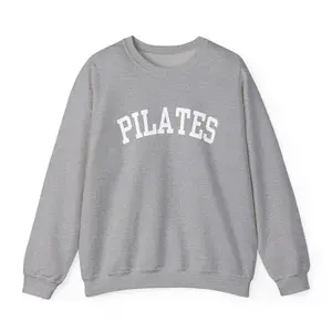 Pilates Sweatshirt - Minimalist Wellness Crewneck, Soft Cozy Pilates Sweater, Workout Pullover, Gift for Pilates Lovers, Studio to Street OAK