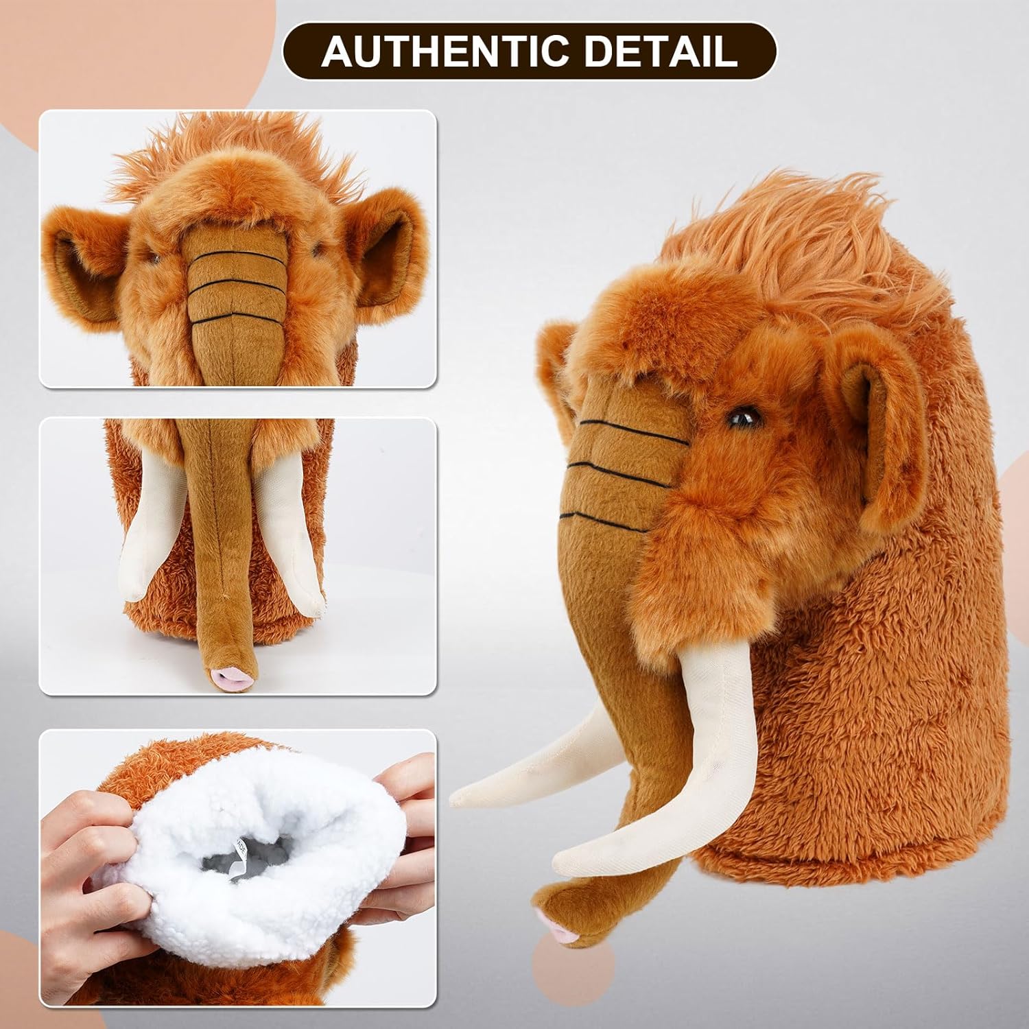 Funny Golf Headcover, Animals Plush Driver Headcover, Golf Club Head Covers Gift for Men Women
