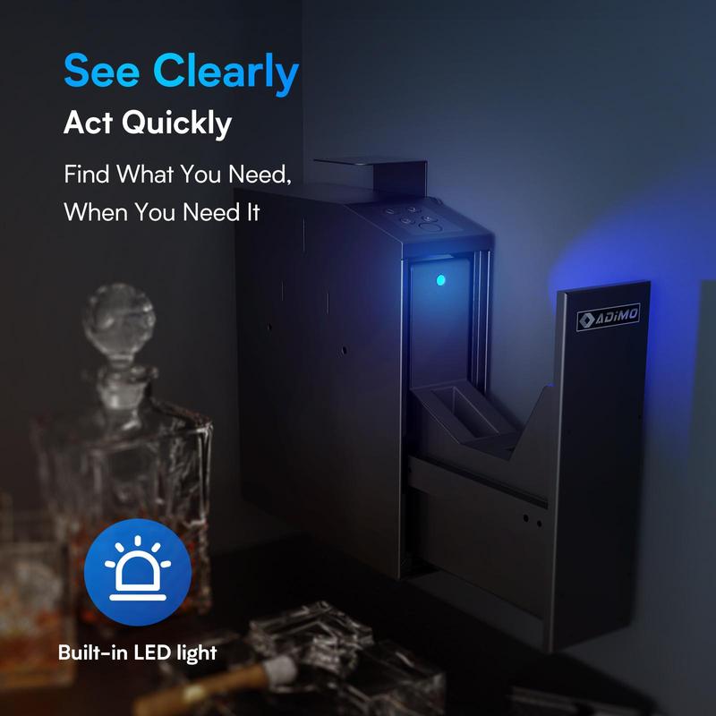 ADIMO Biometric Fingerprint Safe with Keypad Lock, G safe for Nightstand Wall Mount Bedside Desk Vehicle Bed ADIMO Biometric Fingerprint Safe with Keypad Lock, G safe for Nightstand Wall Mount Bedside Desk Vehicle Bed