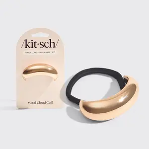 Kitsch Gold Metal Large Cloud Cuff - Large