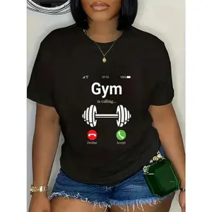 100% Cotton Gym Is Calling Shirt, "Das Gymstudio Nennennt Shirt, Funny T-Shirt