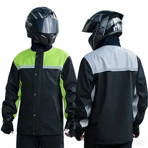 Raincoat Set - Raincoat and Rain Pants Suitable for Outdoor Motorcycle Riding, Waterproof Adult Men's Style