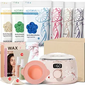 KOTAMU Waxing Kit for Women & Men | Body Care Cosmetic Wax Kit for Sensitive Skin Wax Warmer Kit Wax Strip Kit