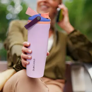 DLOCCOLD 30oz Insulated Stainless Steel Water Bottle with Lid and Handle, Made for Travel, School, and Sports, BPA Free, Leak Proof, Vacuum Insulated Flask