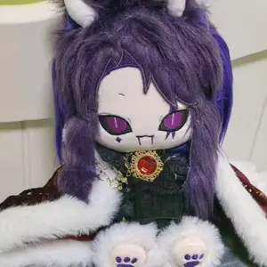 20cm Anime Game Attributes Jester Kawaii Cosplay Soft Cotton Doll With Skeleton Cartoon DIY Dress Up Clothing Toy Figures Gifts