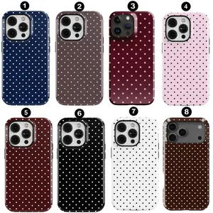 Polka Dot Phone Case, Soft Girl Cute Design, Y2K Style Cute Trendy Aesthetic, Gift For Her for iPhone 11, 12, 13, 14, 15, 16, 17 & more