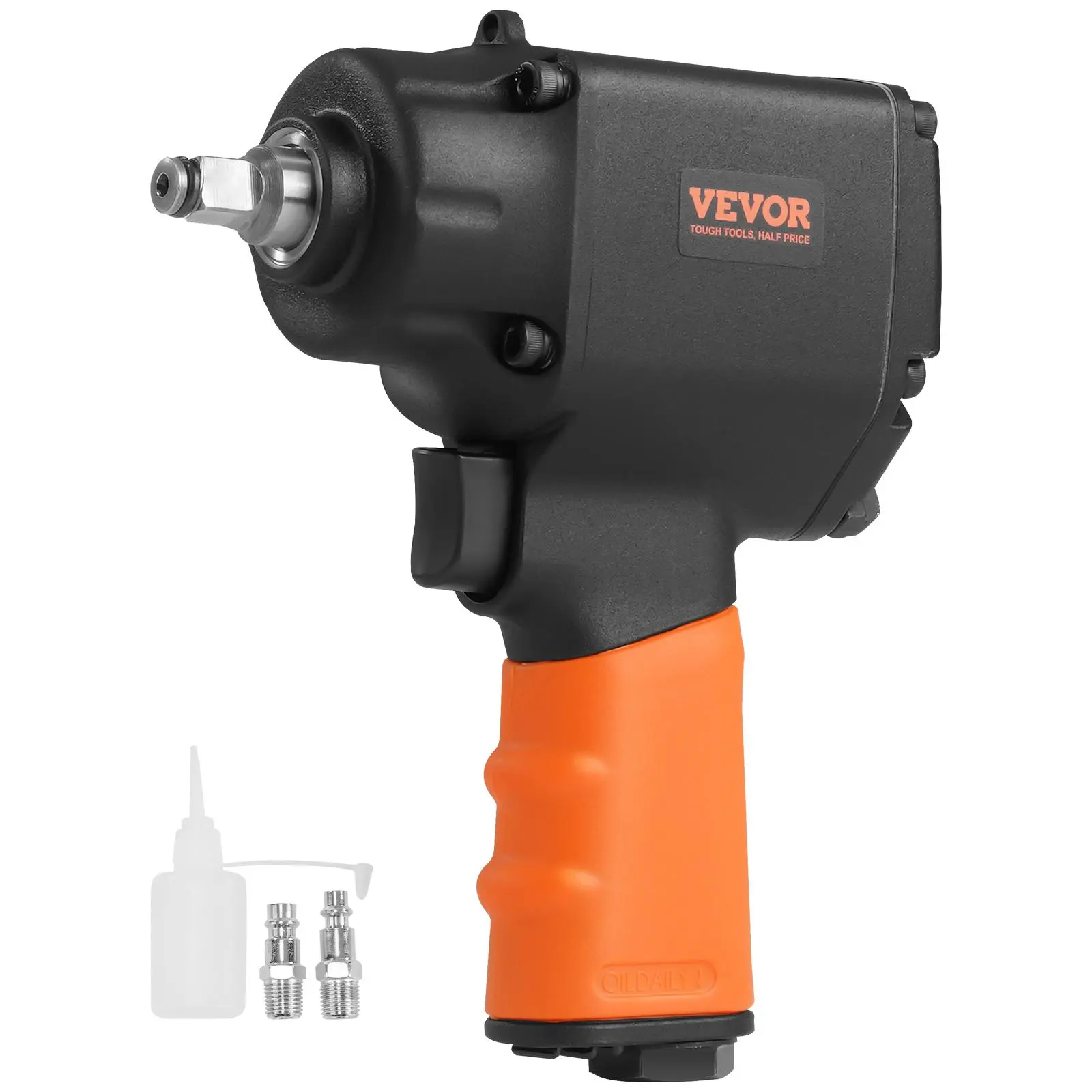 【Backtoschool】VEVOR Air Impact Wrench,  , 3/8-Inch Drive Air Impact Gun, Up to 690ft-lbs Nut-busting Torque, Lightweight Pneumatic Impact Wrench for Auto Repairs and Maintenance