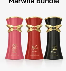 Emper Marwha Bundle Fragraces 3.04oz for women Laila Ahlam Sweet Candy Eau de Parfum