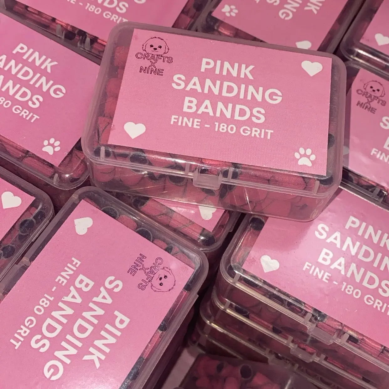 Pink Sanding Bands