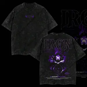 Limited Edition IGRIS, IRON, TANK, BERU T-Shirt - Shadow Soldiers Sung Jin-Woo Solo Leveling T-Shirt Anime Double Printed Oversize Lightweight Acid Washed Graphic Tee Gift For Anime Fangraphic Tee Graphic Tee, Anime Shirt, Vintage shirt, Y2k Clothes HYQ