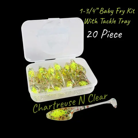 1-3/4” Baby Fry Kit With Tackle Tray 20 Pieces Core Shots Fishing Lures
