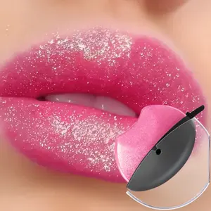 Huasurv Lazy Lipstick, Raspberry, Moisturizing, Hydrating, Long-Lasting, Mirror Finish, Glossy, Ideal for Beginners, Daily Use, Parties, Dates, Lipgloss, Cosmetic
