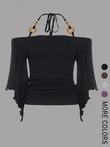 Women's Plain Tee, Casual Fashion T-shirt Top for Summer, Women's Clothing for Daily Outdoor Wear