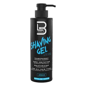 Shaving Gel - Straight Razor Shave Gel - Non-Irritating - Refreshing Smell - No Hot Towel Necessary - Level Three Razor Gel (Aqua)
